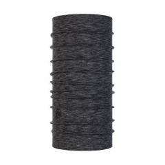 Scarf Buff Graphite Multi Strip, merino wool