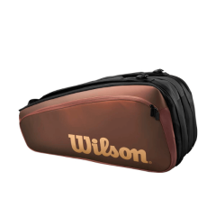 Wilson Super Tour Pro Staff tenisa soma 9 raketēm melnā un bronzas krāsā