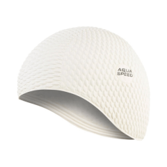 Lateksa peldcepure gariem matiem Bombastic Aqua Speed White