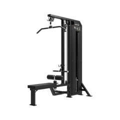 TUNTURI Platinum V-sērijas kombinētais muguras muskuļu trenažieris "Lat Pulldown/Low Row" ar svara bloku.