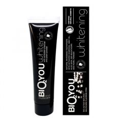 Natural Whitening Toothpaste with Activated Charcoal Bio2you, 100 ml