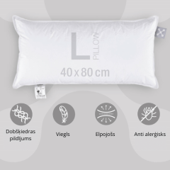 SMARTSLEEP PILLOW BASIC, 40x80 cm