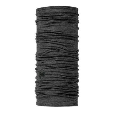 Scarf Buff Solid Grey, merino wool