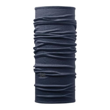 Scarf Buff Solid Denim, merino wool