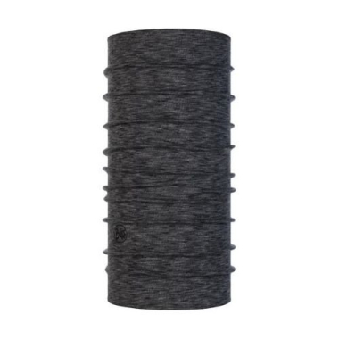 Scarf Buff Graphite Multi Strip, merino wool