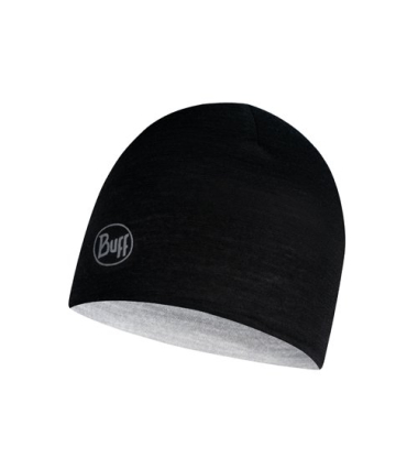 Children's Hat Buff Merino Revers Hat Black