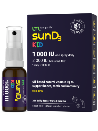LYL sunD3 KID 1000 SV, spray, 25 ml
