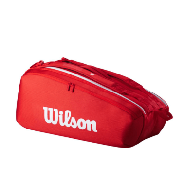 Tennis Bag WILSON SUPER TOUR RED 9PK