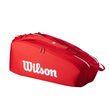 Tennis Bag WILSON SUPER TOUR RED 6PK