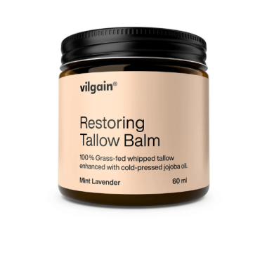 Organic Restoring Tallow Balm with Peppermint and Lavender Oil, 60 ml, Vilgain
