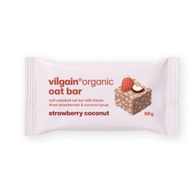 Organic Gluten-Free Oat Bar, source of fiber, no preservatives, 50 g, Vilgain 