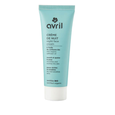 FACE CREAM FOR NIGHT DRY & SENSITIVE SKINS Avril, 50 ML, CERTIFIED ORGANIC