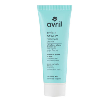 FACE CREAM FOR NIGHT NORMAL SKINS AVRIL, 50ML, CERTIFIED ORGANIC