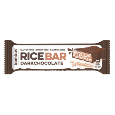 Rice bar BOMBUS in dark chocolate