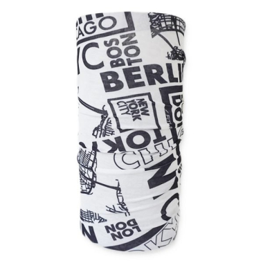 Multi Scarf 6 Major BLK Print Fitletic