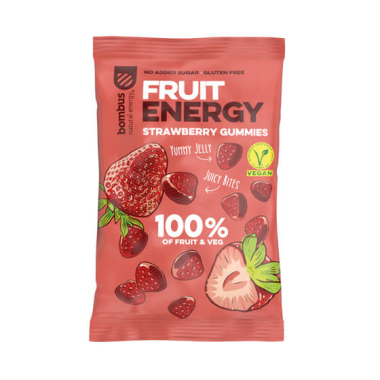 Fruit Gummies BOMBUS FRUIT ENERGY GUMMIES, 35 gBOMBUS FRUIT ENERGY STRAWBERRY 35g GUMMIES