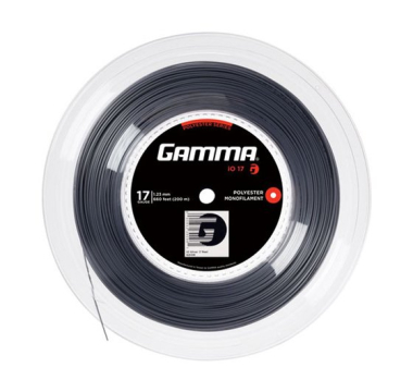 Tennis strings Gamma iO Reel 17 (1.23 mm), silver 200 m