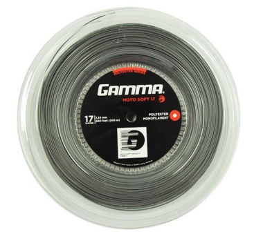 Tennis Strings Gamma Moto Soft 17 (1.24 mm), 200 m