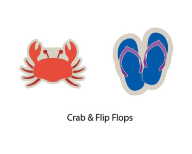 Gamma String Things vibration dampeners Crab / Flip Flops