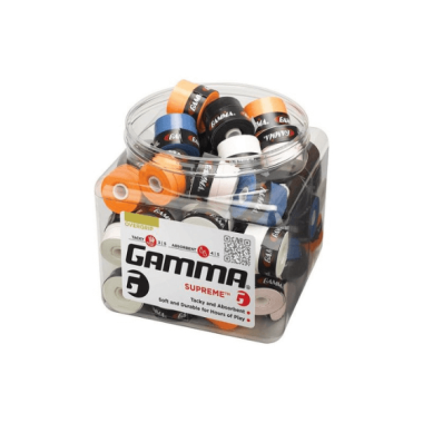 Tennis overgrip Gamma SUPREME 1 gab, assorted