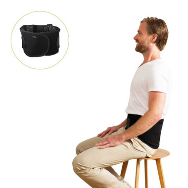 Support belt for back Swedish Posture STABILIZE, black