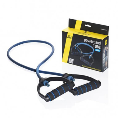 Resistance band with handles Let's bands POWERBAND TUBE BLUE