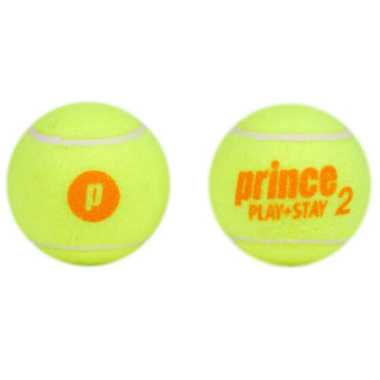 Prince Play & Stay tennis balls with a orange dot (12 pcs)