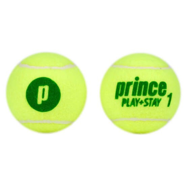 Prince Play & Stay tennis balls with a Green dot (12 pcs)