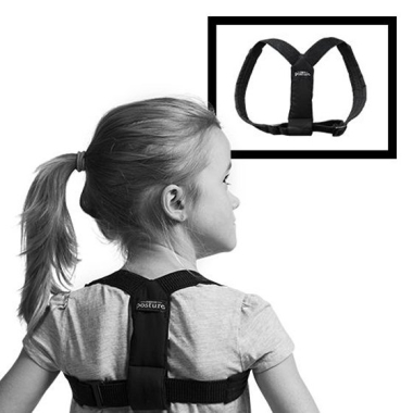 Kids posture corrector (white/black/pink) Swedish Posture KIDS