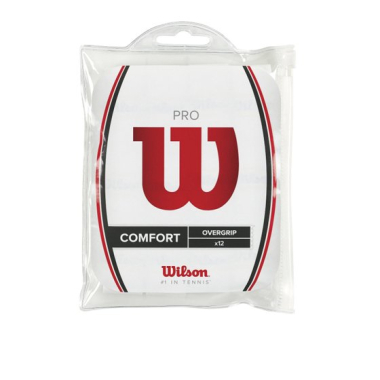 Tennis overgrip Wilson Pro, 12 pc (white)