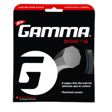 Tennis racket strings GAMMA OCHO SET 16