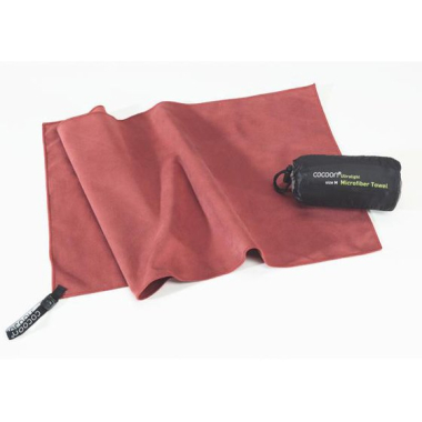Microfiber Cocoon towel, red (M) 90 x 50 cm
