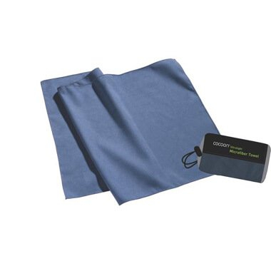 Microfiber Cocoon towel, blue (M) 90 x 50 cm
