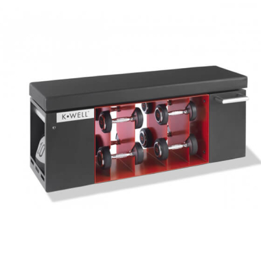 Training bench KWELL IRON BENCH, red/black