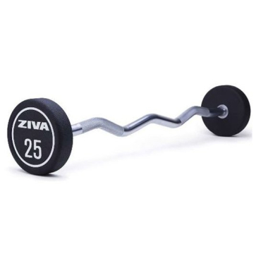 Weights bar ZIVA XP Urethane EZ CURL Barbells, professional