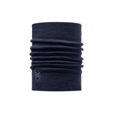 Scarf Buff Solid Denim, merino wool