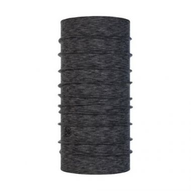 Scarf Buff Graphite Multi Strip, merino wool