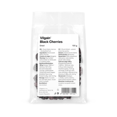 Cherries Black Dried 100g Vilgain
