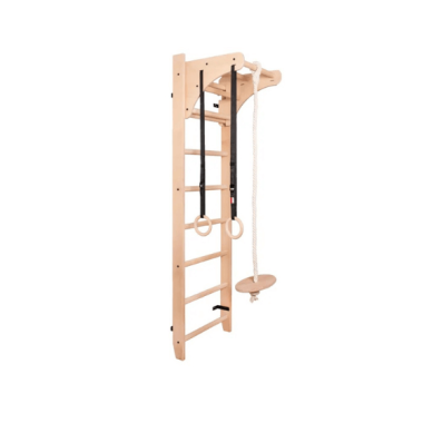 Gymnastics Wall BenchK solid wooden wall bars with an adjustable pull-up bar and gymnastic accessories