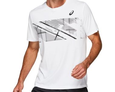 TENNIS SHIRT IMPRINTED IN ASICS