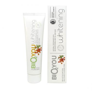 Natural Whitening Toothpaste with Mint Oil & Sage Extract Bio2you, 100 ml