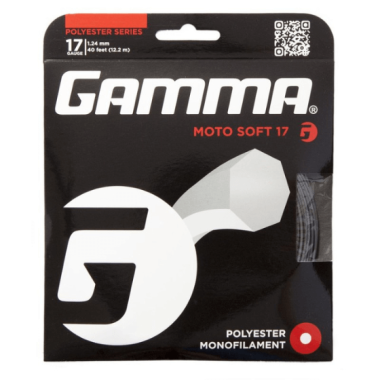 Tennis racket strings Gamma MOTO SOFT 17, grey