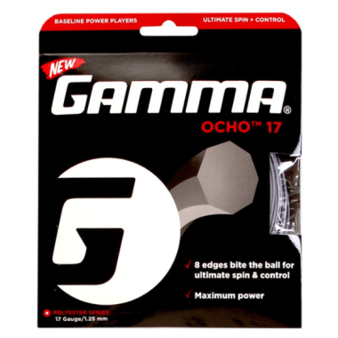 Gamma Tennis String Ocho 12.2 m Set 17 (1.25mm) Silver