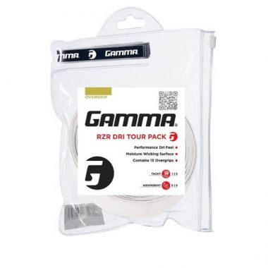 Tennis Gamma RZR Dri overgrip, 15 pcs.