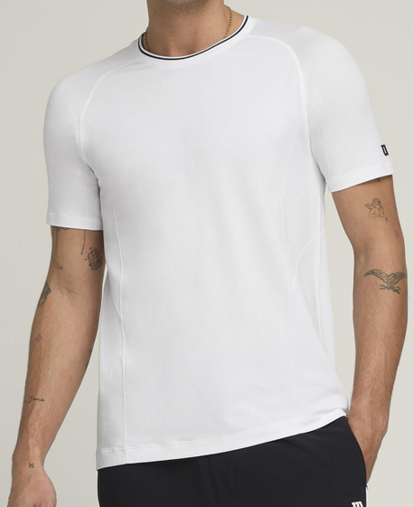 M TEAM SEAMLESS CREW BRIGHT WHITE