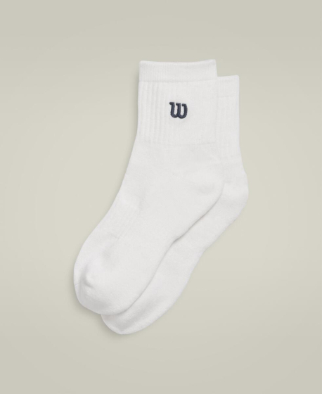 U QUARTER-LENGTH SOCK / BRIGHT WHITE/CLASSIC NAVY S