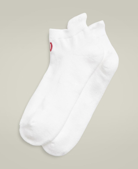 U CUSHIONED ANKKLE TAB SOCK  / BRIGHT WHITE S