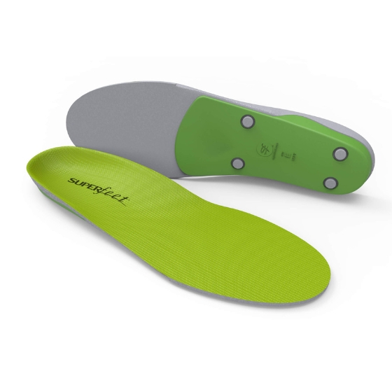 Superfeet Sports and everyday insoles TRIM-TO-FIT Green