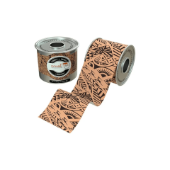 Kinezioloģiskais teips Black Tattoo bēšs ar melnu rakstu 5 cm x 5 m Dynamic Tape