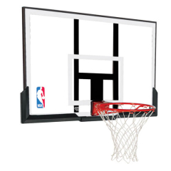 ACRYLIC BASKETBALL BACKBOARD & RIM COMBO SPALDING NBA